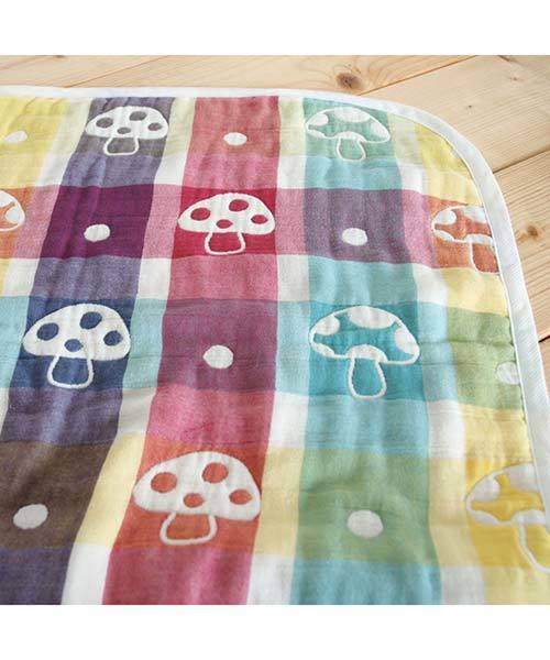 Hoppetta(ホッペッタ)の「【Hoppetta(ホッペッタ)】champignonふくふくガーゼ(6重ガーゼ)ミニケット ミニサイズブランケット 日本製(ベビーカー/ベビーカー用品・キッズ・マルチ・ONE SIZE)」の11枚目の写真