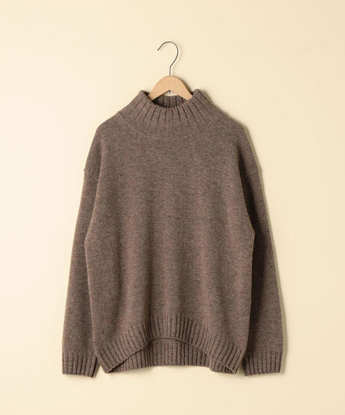 coen（コーエン）の「【新色追加・手洗いできる】ラムウールオフタートルネックニットⅡ（ニット/セーター・レディース・ホワイト/グレー/ライトパープル/イエロー/ライトグレー/ブラウン・FREE）」の11枚目の写真