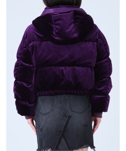 EVRIS(エヴリス)の「ベロアショートフェイクダウン(その他アウター・レディース・ブラック/パープル/ブラウン/グレー/ボルドー・FREE)」の14枚目の写真