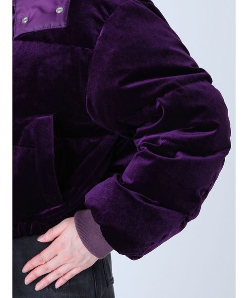 EVRIS(エヴリス)の「ベロアショートフェイクダウン(その他アウター・レディース・ブラック/パープル/ブラウン/グレー/ボルドー・FREE)」の12枚目の写真