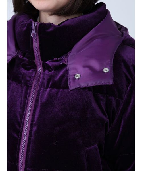 EVRIS(エヴリス)の「ベロアショートフェイクダウン(その他アウター・レディース・ブラック/パープル/ブラウン/グレー/ボルドー・FREE)」の9枚目の写真