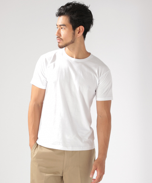 HANES(ヘインズ)の「【Hanes(へインズ)】2PパックTシャツ(Tシャツ/カットソー・メンズ・ホワイト・MEDIUM/LARGE)」の5枚目の写真