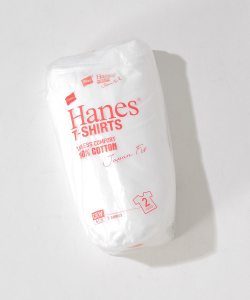 HANES(ヘインズ)の「【Hanes(へインズ)】2PパックTシャツ(Tシャツ/カットソー・メンズ・ホワイト・MEDIUM/LARGE)」の6枚目の写真