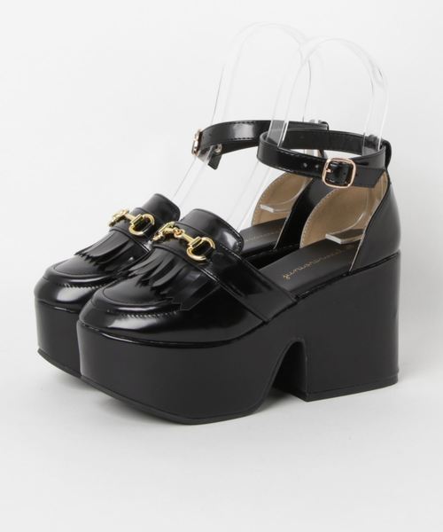 WEGO（ウィゴー）の「WEGO/ビット付きセパレートシューズ（パンプス・レディース・ブラック/ブラウン・MEDIUM/LARGE）」の5枚目の写真