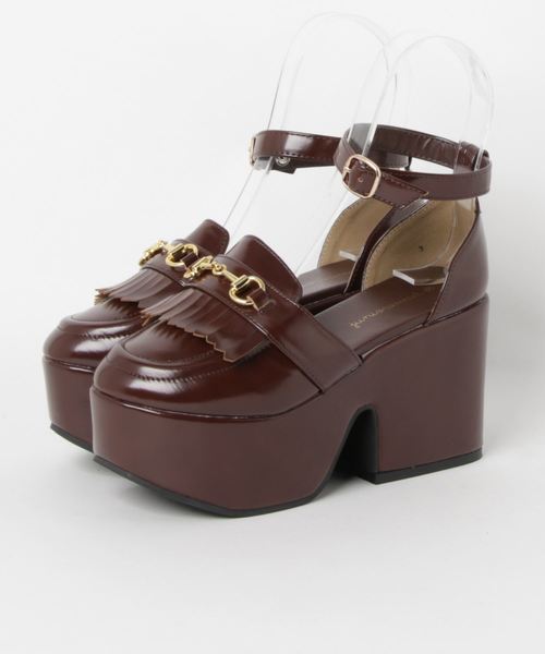 WEGO（ウィゴー）の「WEGO/ビット付きセパレートシューズ（パンプス・レディース・ブラック/ブラウン・MEDIUM/LARGE）」の6枚目の写真