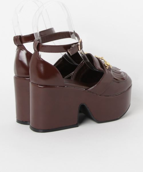 WEGO（ウィゴー）の「WEGO/ビット付きセパレートシューズ（パンプス・レディース・ブラック/ブラウン・MEDIUM/LARGE）」の3枚目の写真