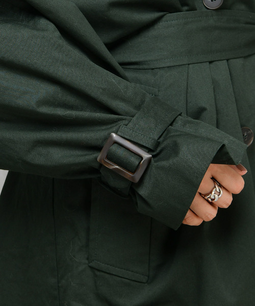 DouDou(ドゥドゥ)の「ドルマントレンチコート(その他アウター・レディース・ベージュ/グリーン・FREE)」の21枚目の写真