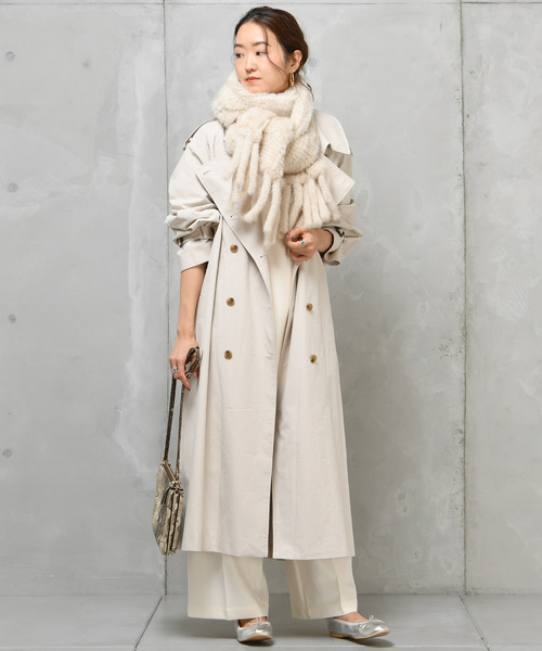 DouDou(ドゥドゥ)の「ドルマントレンチコート(その他アウター・レディース・ベージュ/グリーン・FREE)」の13枚目の写真