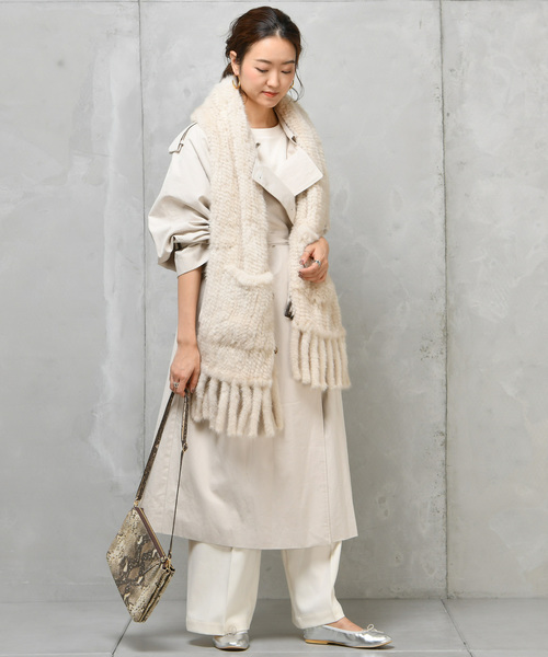 DouDou(ドゥドゥ)の「ドルマントレンチコート(その他アウター・レディース・ベージュ/グリーン・FREE)」の12枚目の写真