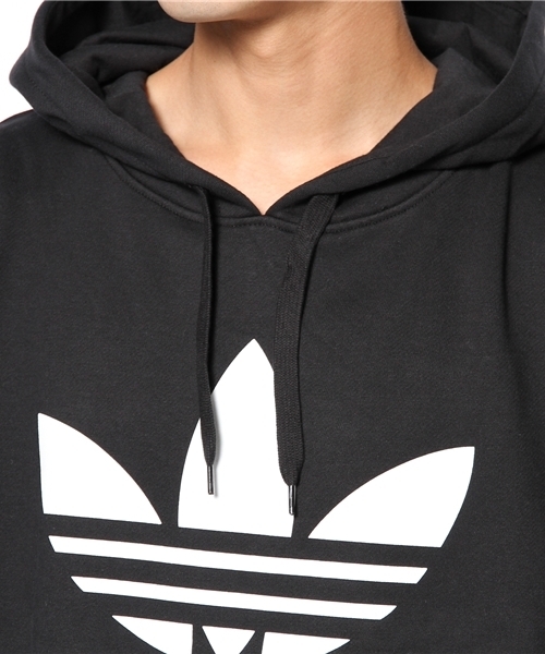 adidas Originals(アディダスオリジナルス)の「アディダス オリジナルス トレフォイル フーディ パーカ adidas Originals ADI TREFOIL HOODIE(パーカー・メンズ・ブラック・MEDIUM/LARGE/X-LARGE)」の5枚目の写真