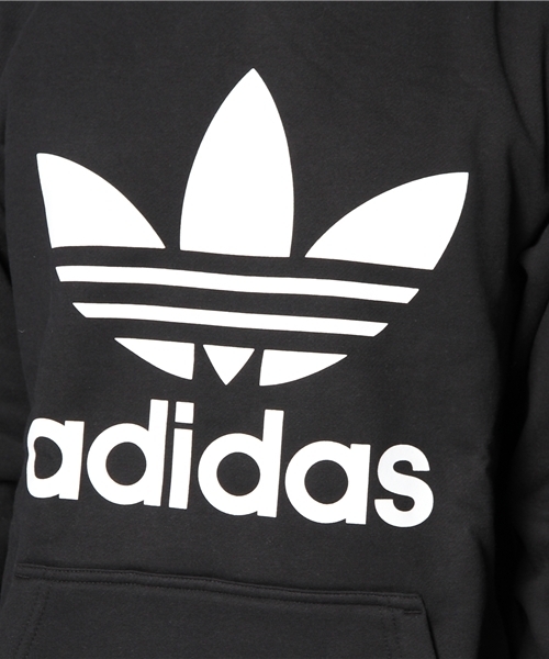 adidas Originals(アディダスオリジナルス)の「アディダス オリジナルス トレフォイル フーディ パーカ adidas Originals ADI TREFOIL HOODIE(パーカー・メンズ・ブラック・MEDIUM/LARGE/X-LARGE)」の7枚目の写真