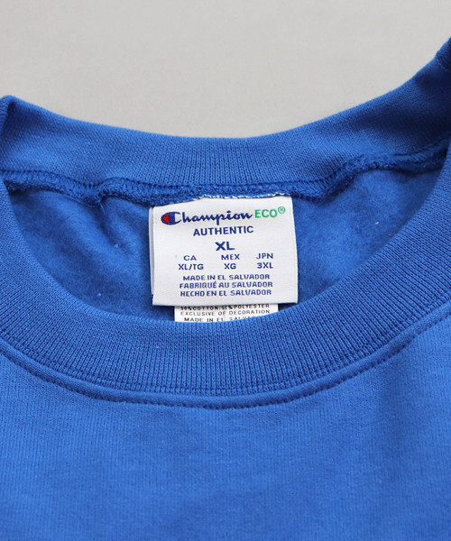 Champion(チャンピオン)の「Champion/チャンピオン オーバーサイズプルオーバークルーネックスウェット(スウェット・メンズ・ホワイト/ブラック/グレー/レッド/ブルー/グリーン/ワイン/ネイビー/パープル/チャコールグレー・M/L/XL)」の18枚目の写真