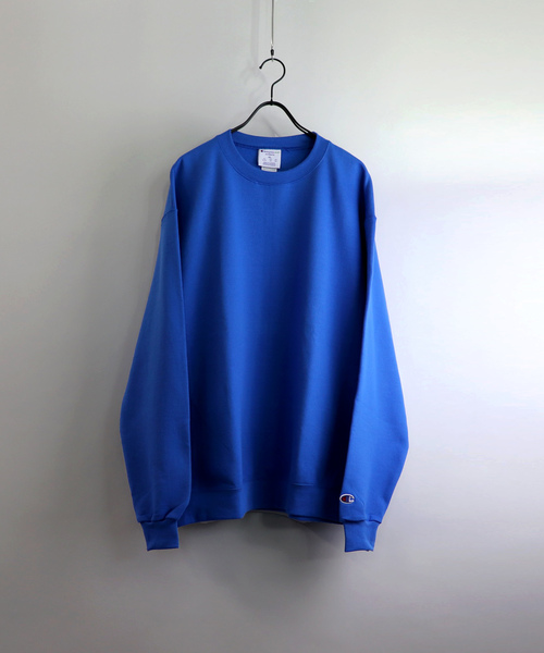 Champion(チャンピオン)の「Champion/チャンピオン オーバーサイズプルオーバークルーネックスウェット(スウェット・メンズ・ホワイト/ブラック/グレー/レッド/ブルー/グリーン/ワイン/ネイビー/パープル/チャコールグレー・M/L/XL)」の7枚目の写真