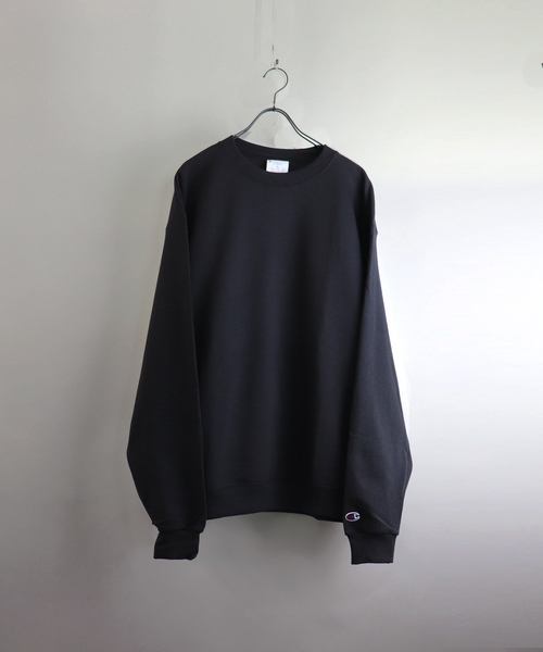 Champion(チャンピオン)の「Champion/チャンピオン オーバーサイズプルオーバークルーネックスウェット(スウェット・メンズ・ホワイト/ブラック/グレー/レッド/ブルー/グリーン/ワイン/ネイビー/パープル/チャコールグレー・M/L/XL)」の3枚目の写真