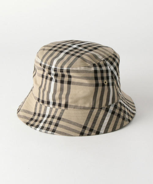 MONKEY TIME（モンキータイム）の「＜monkey time＞ CHECK BUCKET HAT/バケットハット（ハット・メンズ・ダークブラウン/ベージュ・FREE）」の2枚目の写真