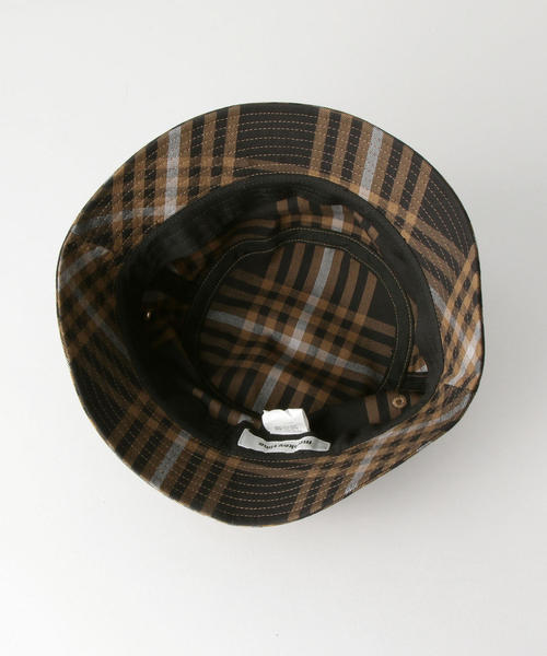 MONKEY TIME（モンキータイム）の「＜monkey time＞ CHECK BUCKET HAT/バケットハット（ハット・メンズ・ダークブラウン/ベージュ・FREE）」の6枚目の写真