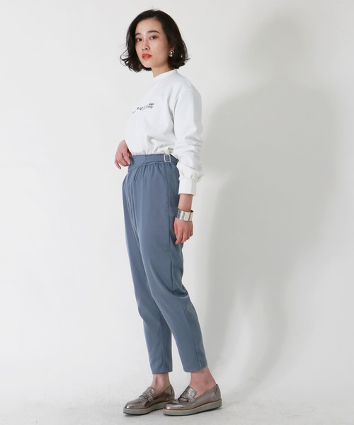 &g'aime（アンジェム）の「【&g'aime】サイドベルトテーパードパンツ（その他パンツ・レディース・ブラック/アイボリー/ダークブルー・FREE）」の11枚目の写真