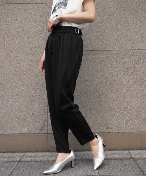 &g'aime（アンジェム）の「【&g'aime】サイドベルトテーパードパンツ（その他パンツ・レディース・ブラック/アイボリー/ダークブルー・FREE）」の22枚目の写真