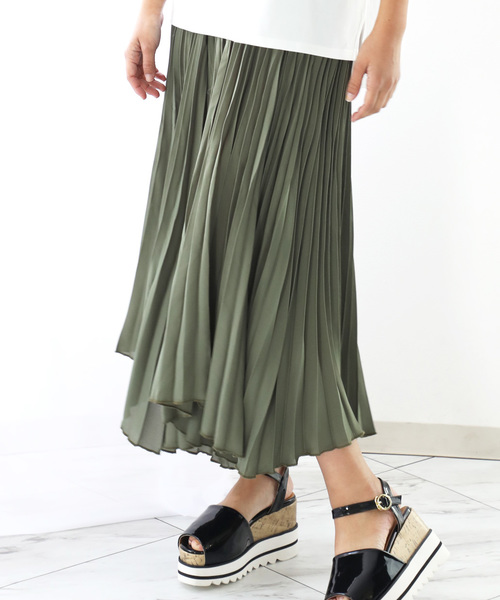 classicalelf（クラシカルエルフ）の「プリーツワイドガウチョパンツ（その他パンツ・レディース・ホワイト/ブラック/カーキ/モカ/その他1・MEDIUM/LARGE/X-LARGE）」の12枚目の写真