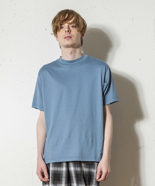 FACTOTUM（ファクトタム）の「【FACTOTUM】モダール天竺サファイアクールTシャツ（Tシャツ/カットソー・メンズ・ホワイト/ブラック/サックスブルー・44/46/48）」の7枚目の写真