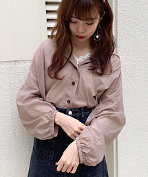 apres jour | 袖ボリュームフード付きシャツ【ZOZOTOWN限定アイテム】(シャツ/ブラウス)