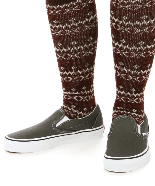 VANS（バンズ）の「VANS CLASSICS SLIP-ON / ヴァンズ / バンズ / クラシック / スリッポン（スリッポン・レディース・ホワイト/グレー/ネイビー/ブラック・6h/6/4h/5h/5）」の5枚目の写真