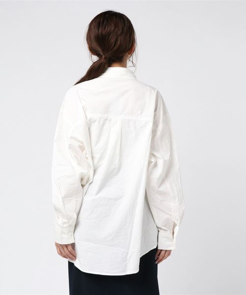 LUGG NAGG(ラグナグ)の「【Jewelobe/ ジュエローブ】タイプライタービッグシャツ(シャツ/ブラウス・レディース・ホワイト/ベージュ/ピンク/グリーン・FREE)」の11枚目の写真