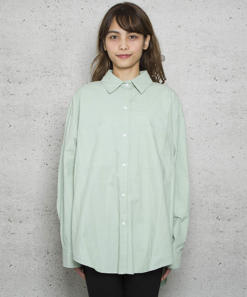 LUGG NAGG(ラグナグ)の「【Jewelobe/ ジュエローブ】タイプライタービッグシャツ(シャツ/ブラウス・レディース・ホワイト/ベージュ/ピンク/グリーン・FREE)」の8枚目の写真