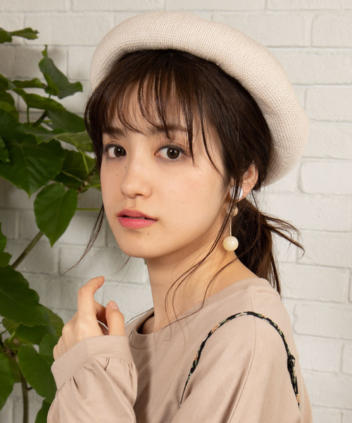 WEGO（ウィゴー）の「WEGO/サーモベレー帽（ハンチング/ベレー帽・レディース・ブラック/ブラウン/オフホワイト・FREE）」の2枚目の写真