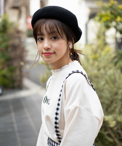 WEGO（ウィゴー）の「WEGO/サーモベレー帽（ハンチング/ベレー帽・レディース・ブラック/ブラウン/オフホワイト・FREE）」の5枚目の写真