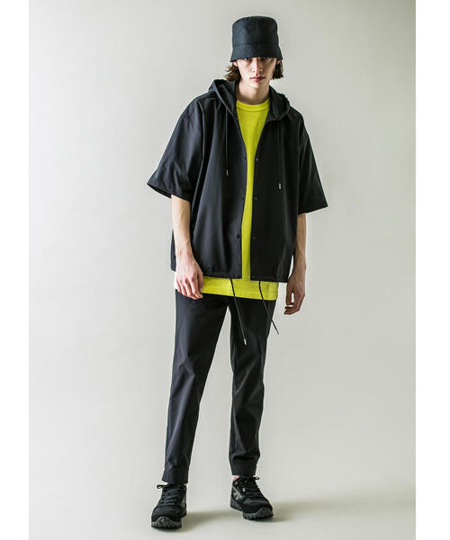 MONKEY TIME（モンキータイム）の「＜monkey time＞ ST TWILL HOOD SHIRT SS/シャツ（シャツ/ブラウス・メンズ・ブラック・S/M/L/XL）」の5枚目の写真