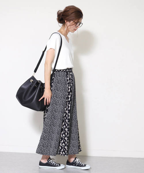 reca（レカ）の「【zozotown限定】花柄パッチワークスカート（スカート