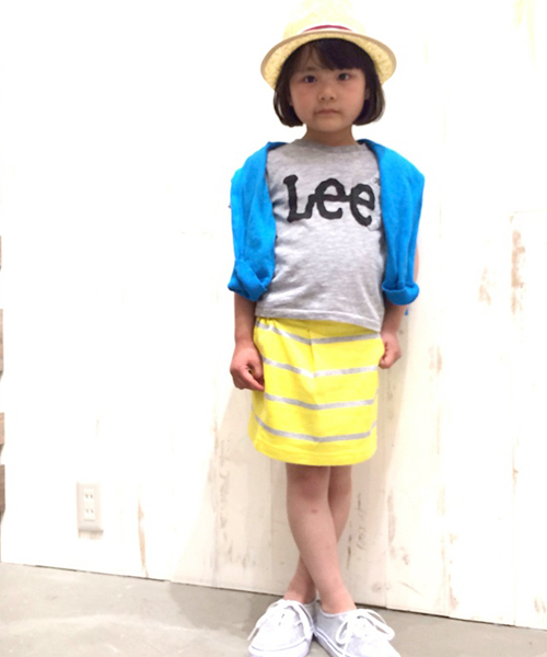 CIAOPANIC TYPY(チャオパニックティピー)の「【Lee×CIAOPANIC TYPY】リー別注ロゴTee(Tシャツ/カットソー・キッズ・グレー/ホワイト/ブラック/ブルー・140/120/90/100)」の1枚目の写真