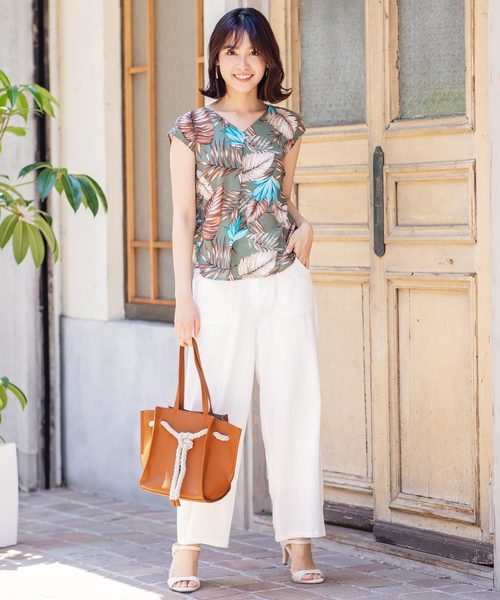 KOBE LETTUCE（コウベレタス）の「ポーチ付きロープベルトトートバッグ（ハンドバッグ・レディース・ブラック/グレー/ブルー/ブラウン系その他・FREE）」の9枚目の写真