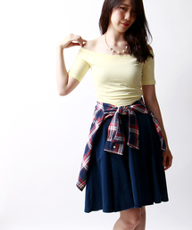 WEGO | WEGO/カットデニムミディ丈スカート(デニムスカート)