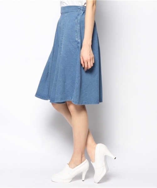 WEGO（ウィゴー）の「WEGO/カットデニムミディ丈スカート（デニムスカート・レディース・インディゴブルー/ダークインディゴブルー・FREE）」の8枚目の写真