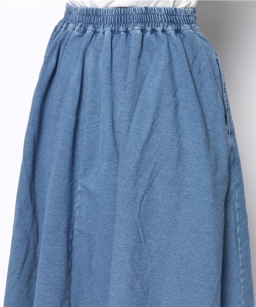 WEGO（ウィゴー）の「WEGO/カットデニムミディ丈スカート（デニムスカート・レディース・インディゴブルー/ダークインディゴブルー・FREE）」の4枚目の写真