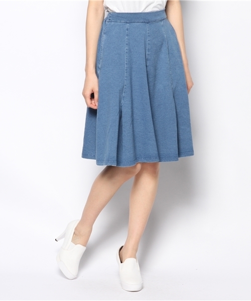 WEGO（ウィゴー）の「WEGO/カットデニムミディ丈スカート（デニムスカート・レディース・インディゴブルー/ダークインディゴブルー・FREE）」の12枚目の写真