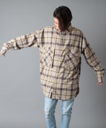 SUGGESTION | 【SUGGESTION】チェックビッグポケット長袖シャツ(シャツ/ブラウス)