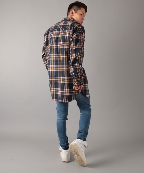 SUGGESTION(サジェッション)の「【SUGGESTION】チェックビッグポケット長袖シャツ(シャツ/ブラウス・メンズ・ベージュ/イエロー/ブラック・FREE)」の15枚目の写真