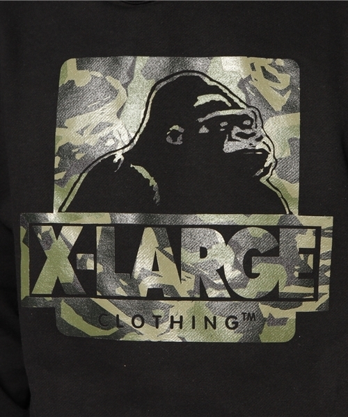 XLARGE(エクストララージ)の「OG CAMO PULLOVER HOODIE(パーカー・メンズ・グレー/ブラック・LARGE/X-LARGE/SMALL/MEDIUM)」の9枚目の写真