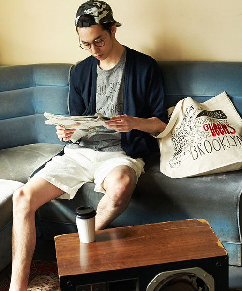 WEGO（ウィゴー）の「WEGO/リネンショーツ（その他パンツ・メンズ・ホワイト/ブルー・LARGE/MEDIUM）」の15枚目の写真