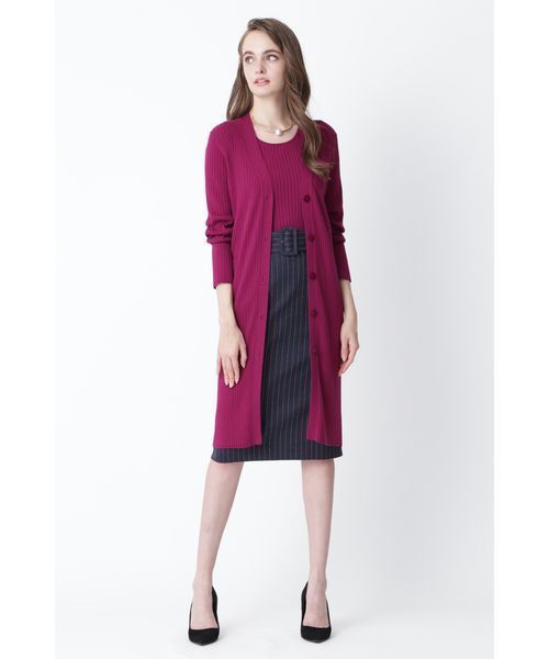 PINKY&DIANNE（ピンキーアンドダイアン）の「カラーＲＩＢツインニット（ニット/セーター・レディース・ブラック/パープル/ブラウン/グレー/ピンク系その他3・38）」の21枚目の写真