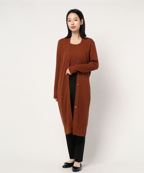 PINKY&DIANNE（ピンキーアンドダイアン）の「カラーＲＩＢツインニット（ニット/セーター・レディース・ブラック/パープル/ブラウン/グレー/ピンク系その他3・38）」の14枚目の写真