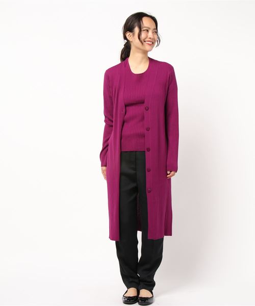 PINKY&DIANNE（ピンキーアンドダイアン）の「カラーＲＩＢツインニット（ニット/セーター・レディース・ブラック/パープル/ブラウン/グレー/ピンク系その他3・38）」の16枚目の写真