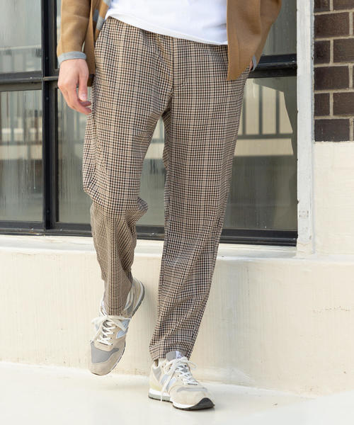 coen(コーエン)の「TRストレッチチェックイージーパンツ(その他パンツ・メンズ・ダークグレー/ベージュ・SMALL/LARGE/X-LARGE/MEDIUM)」の2枚目の写真
