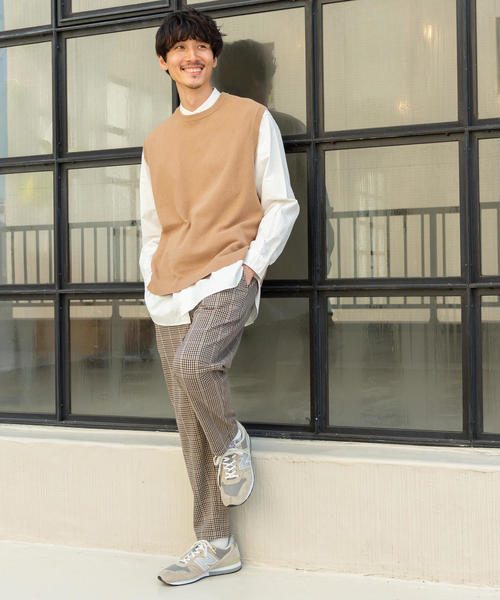 coen(コーエン)の「TRストレッチチェックイージーパンツ(その他パンツ・メンズ・ダークグレー/ベージュ・SMALL/LARGE/X-LARGE/MEDIUM)」の18枚目の写真