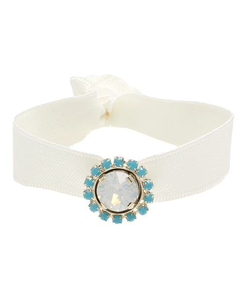 Ray BEAMS（レイビームス）の「CLEF CLE / ビジュー ヘアゴム（ヘアゴム・レディース・ホワイト/ベージュ/その他1・ONE SIZE）」の2枚目の写真