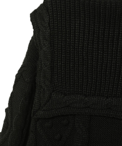 Candy Stripper(キャンディストリッパー)の「SAILOR CABLE KNIT ワンピース(ワンピース・レディース・ブラウン/ブラック/アイボリー・2)」の8枚目の写真