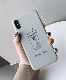 shopnikoniko（ショップニコニコ）の「milktea シリコン スマホケース iPhoneケース（スマホケース/カバー）」